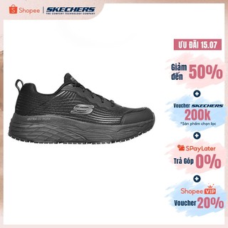 Giày Thể Thao Nam Skechers Work Max Cushioning Elite Slip Resistant Rytas Bảo Hộ Lao Động - 200021-BLK Online Sale