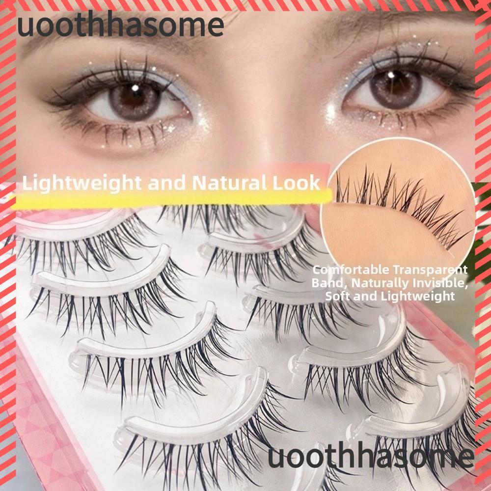 UOOTHHASOME Anime Phim hoạt hình Lông mi giả, Lông mi giả màu đen C DIY mở rộng, Trang điểm mắt hợp 