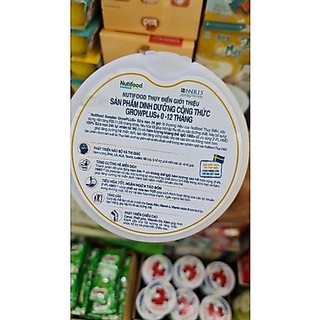 Sữa bột Growplus Vàng  0+1+2+ 800gr  Nutifood GrowPLUS date mới