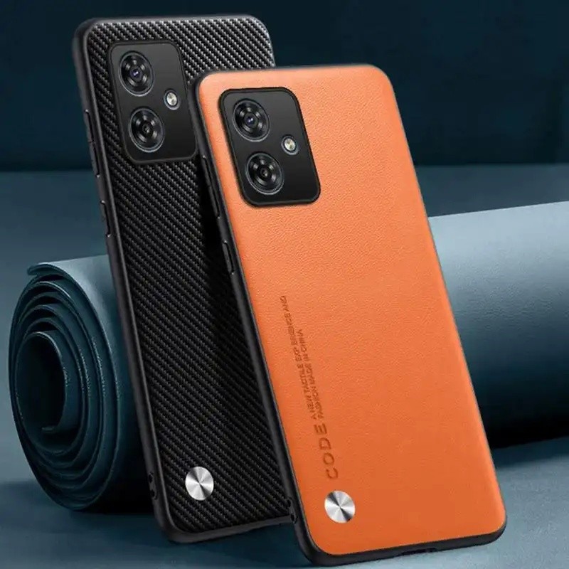 Ốp Da PU Sang Trọng Cho Motorola G14 Ốp Lưng Silicon Mờ Chống Sốc Bảo Vệ Toàn Diện Ốp lưng Motorola 