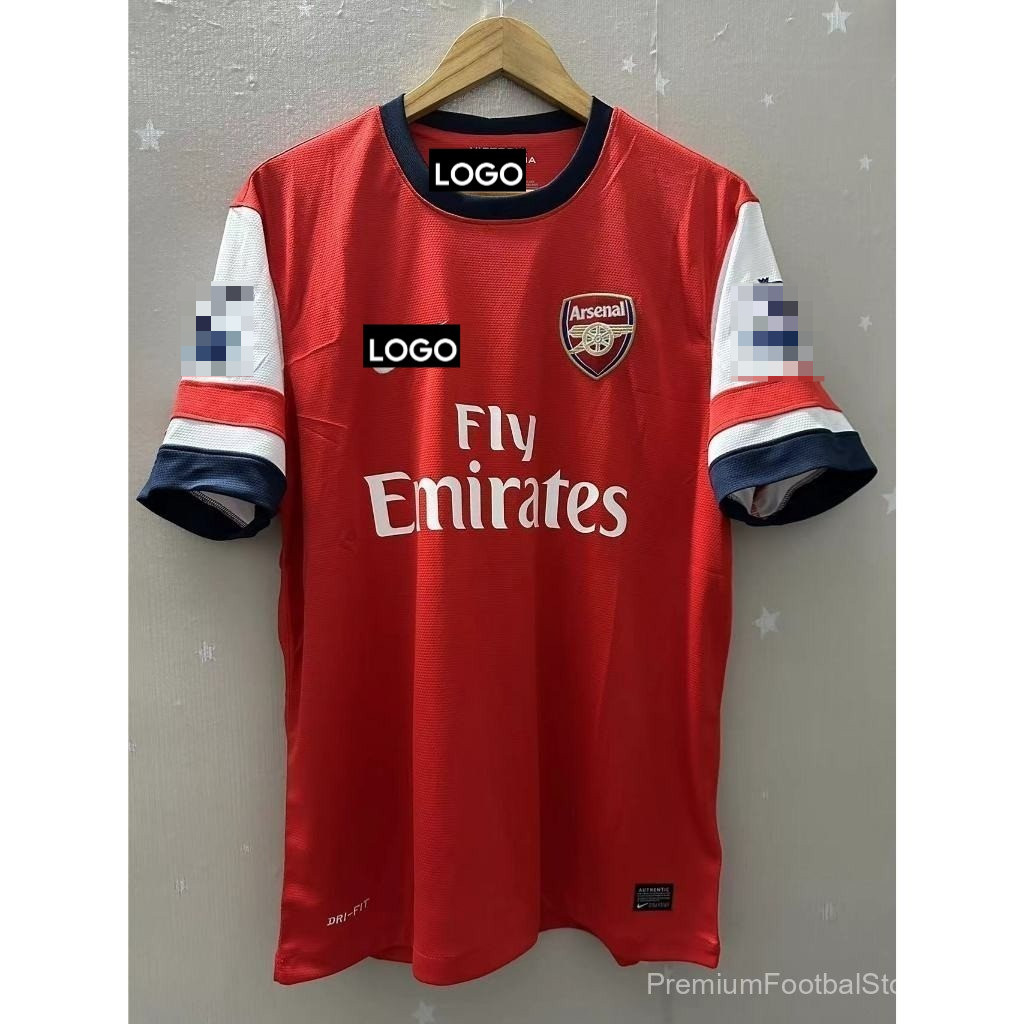 S-XXL Chất Lượng Cao 12-13-14 Arsenal Home WILSHERE GIROUD OZIL PODOLSKI Áo Sơ Mi Bóng Đá Retro Tùy 
