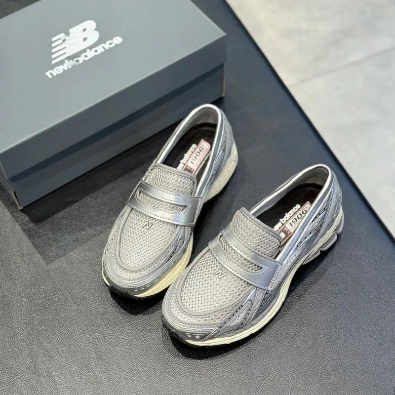 1906L Loafers Lưới Thoáng Khí Slip-On Bố Phong Cách Đi Lại Giày Nam Nữ Thể Thao Thông Thường Hợp Thờ