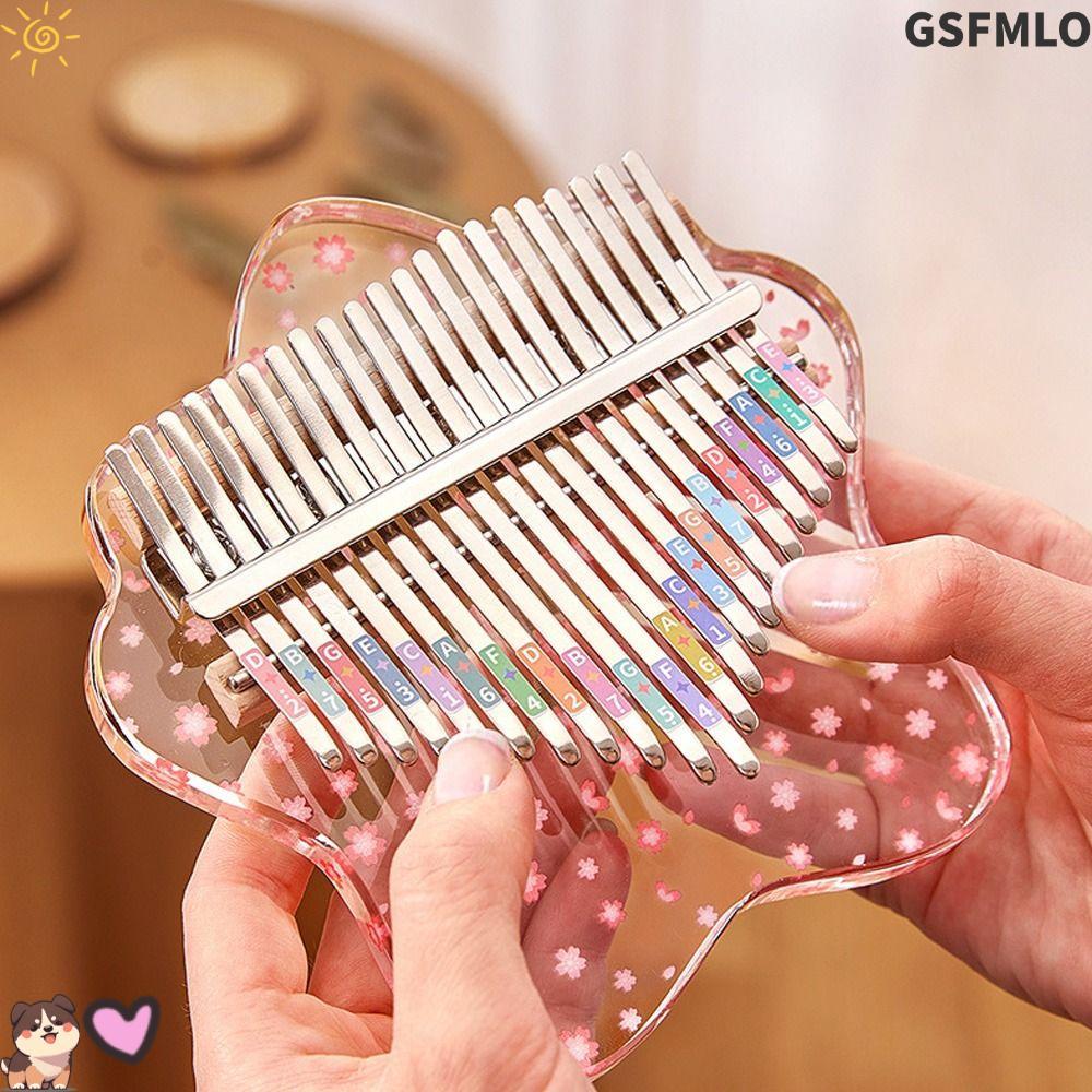 GSFMLO Ngón Tay Cái Đàn Piano, Đồ Chơi 17 Phím Mini Ngón Tay Cái Piano, Nhạc Cụ Mini Tinh Tế Đàn Pia