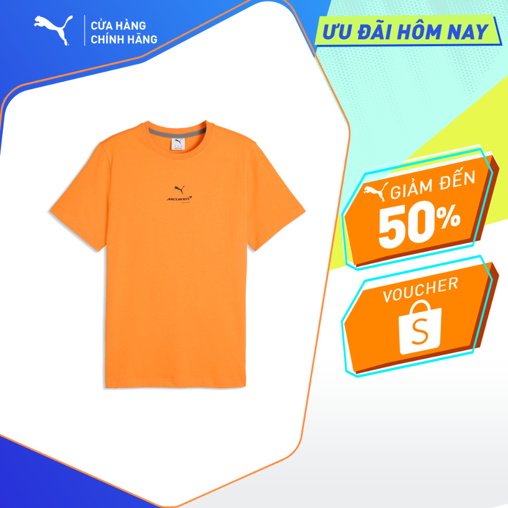 Áo Thun Thể Thao PUMA Nam McLaren Small Logo Tee Papaya Màu Cam