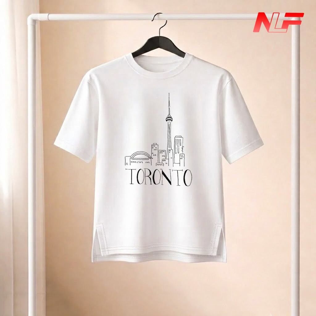 Áo Thun Tay Lỡ Xẻ Tà Tháp Toronto XT-087 - NLF Store