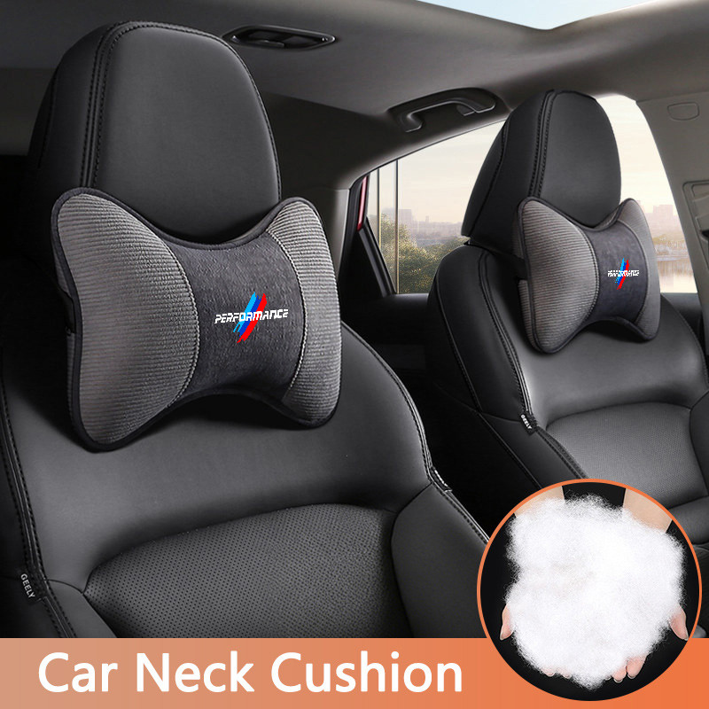 Bền Thoáng Khí Ghế Ô Tô Cổ Gối Tựa Đầu Đệm Bảo Vệ Vai Miếng Lót Cho Xe BMW M Sport E90 E60 F10 F30 P