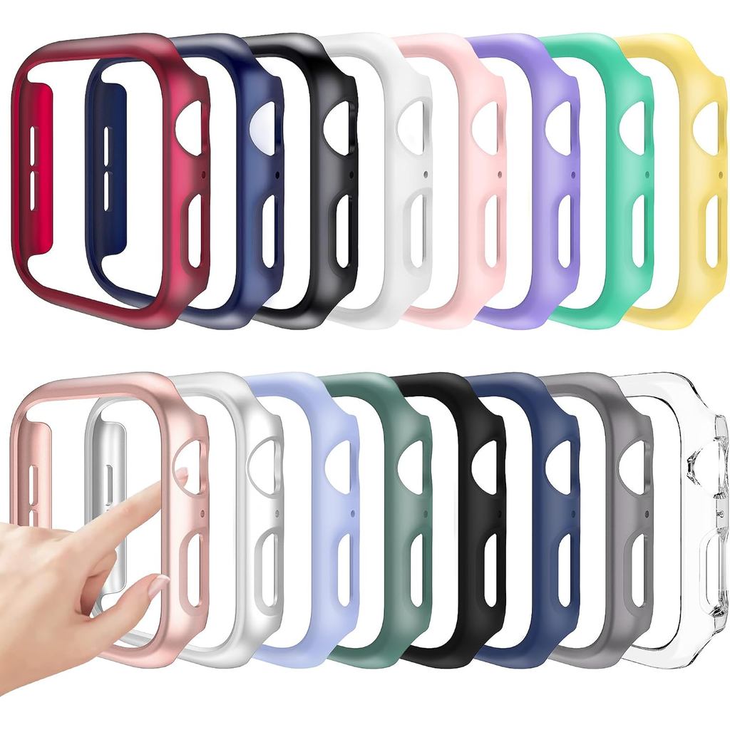 16 Chiếc Dành Cho Apple Watch Series SE (2022) / 6 / 5 / 4 / SE 44mm, Vỏ Bảo Vệ PC Cứng, Vỏ Khung Bả