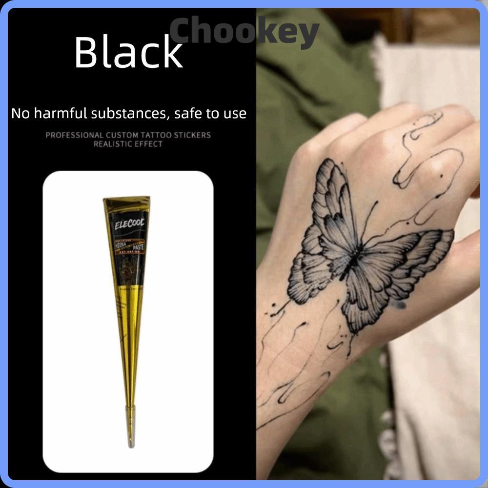 RODAROLA Henna Paste Cone, Kem xăm Henna nâu đen bán vĩnh viễn, Kem Henna Dễ sử dụng Kem Henna màu n