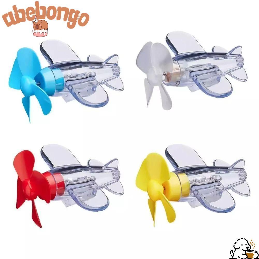 Máy bay phát điện gió ABEBONGONY, Máy bay đèn LED nhựa trong suốt màu đỏ xanh vàng, Đèn LED trang tr