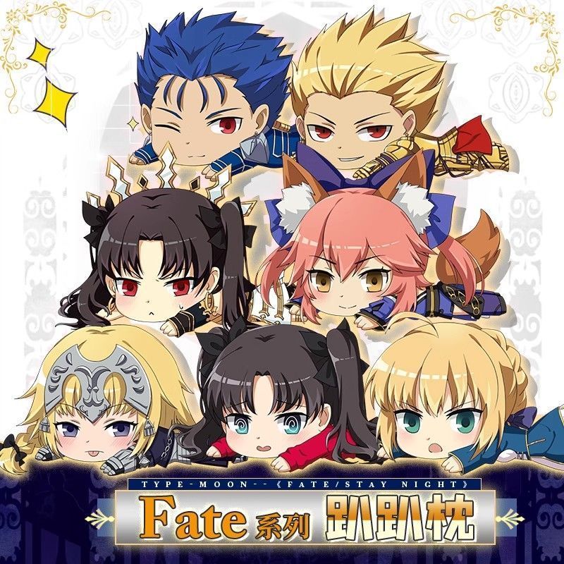 Fate Series FGO Sabre Jeanne d 'Arc Ishtar Altria Anime Sang Trọng Gối Đen Sabre Đệm Búp Bê 40cm