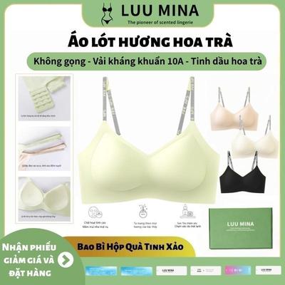 Áo ngực nữ,vải kháng khuẩn 10A, chứa tinh dầu hoa trà,dây đeo vai mỏng nhẹ sang trọng,bao bì hộp quà tặng tinh tế