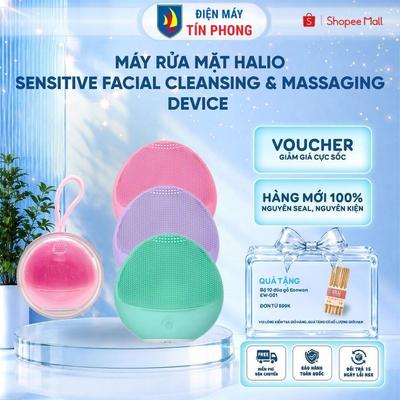 Máy rửa mặt Halio Sensitive Facial Cleansing & Massaging Device - Bảo hành chính hãng 24 tháng
