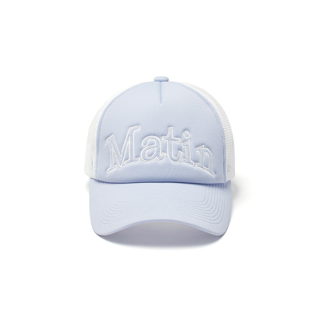 MATIN KIM MATIN MESH TRUCKER BALL CAP IN GREY