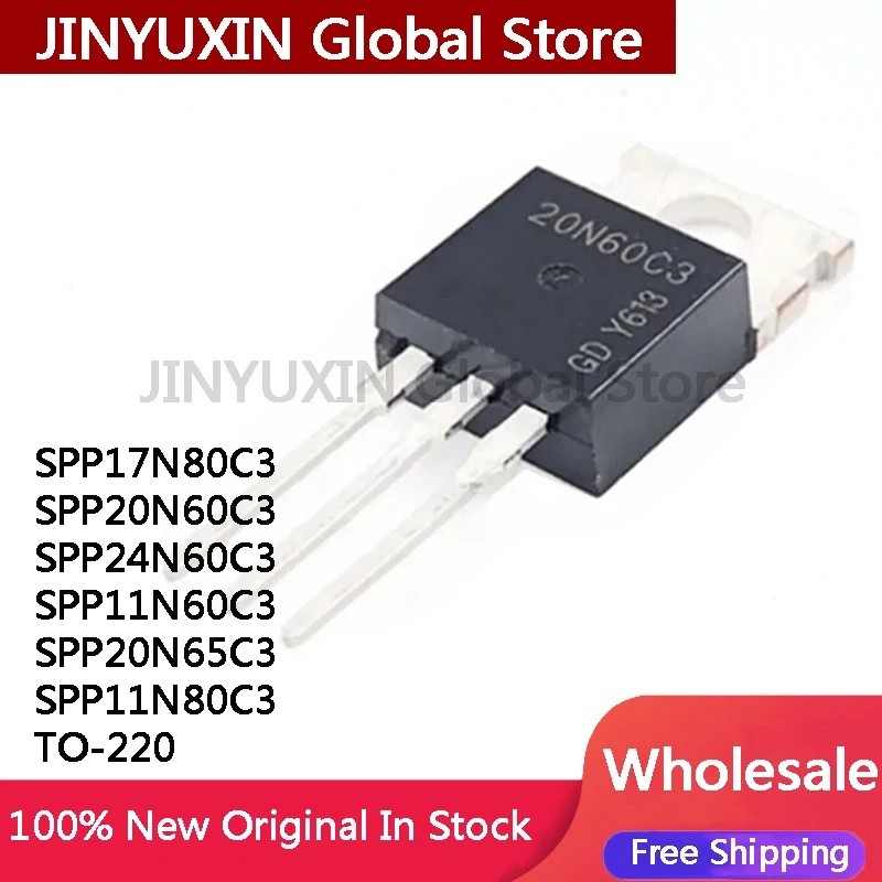 5 Chiếc SPP11N60C3 11N60C3 SPP20N60C3 20N60C3 SPP24N60C3 24N60C3 SPP20N65C3 20N65C3 SPP11N80C3 11N80