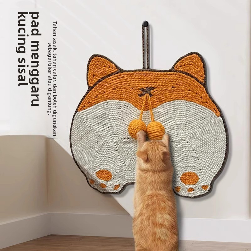 Sisal Cat Scratcher Pad Treo Tường Cat Scratch Board Bền Móng Vuốt Mài Đồ Chơi Chống Phủ Đồ Nội Thất