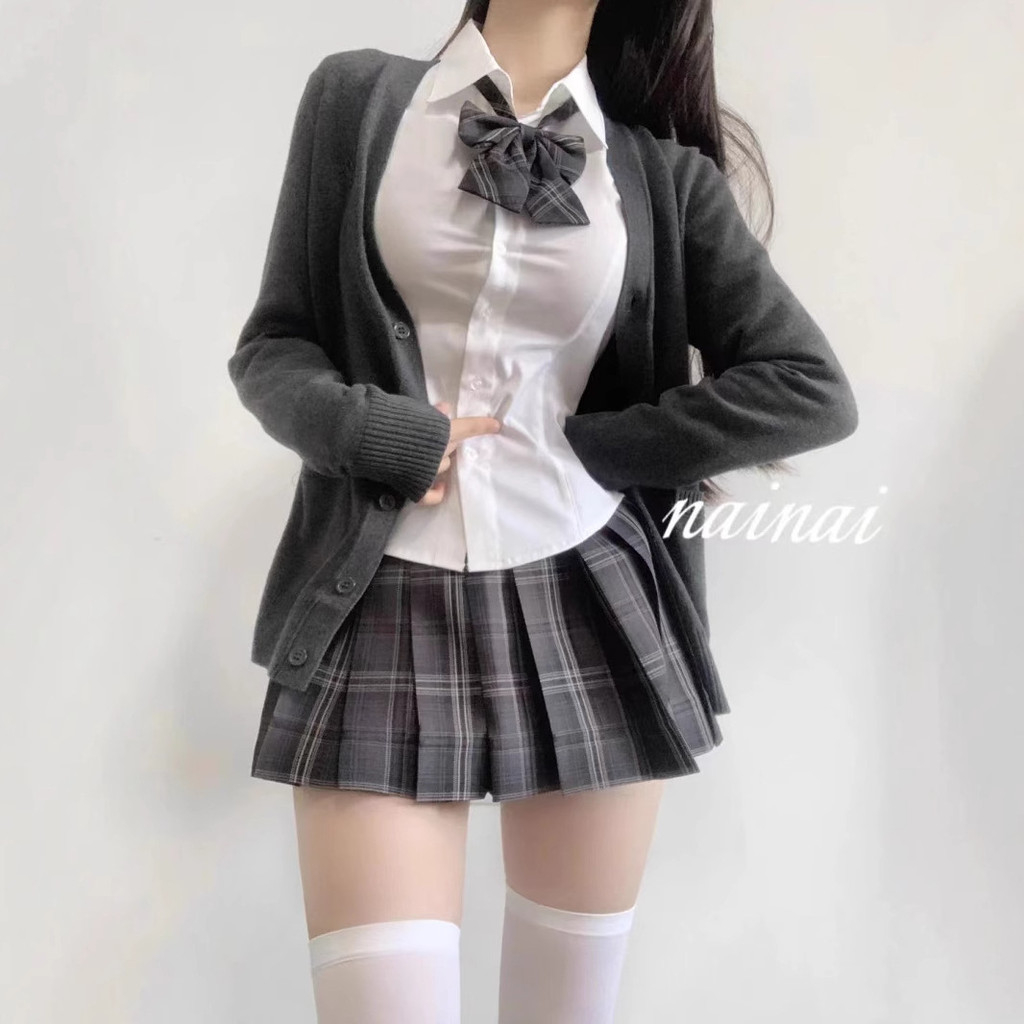 Jk Sweet Slim-fit Slimmer Look Suit JK Dài Tay Hẹp Áo Sơ Mi Trắng Đồng Phục Hot Girl Preppy Áo Sơ Mi