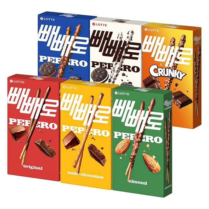 Hàn Quốc Nhập Khẩu LOTTE LOTTE Pepero Chocolate Biscuit Bar Văn Phòng Đồ Ăn Nhẹ 8.77