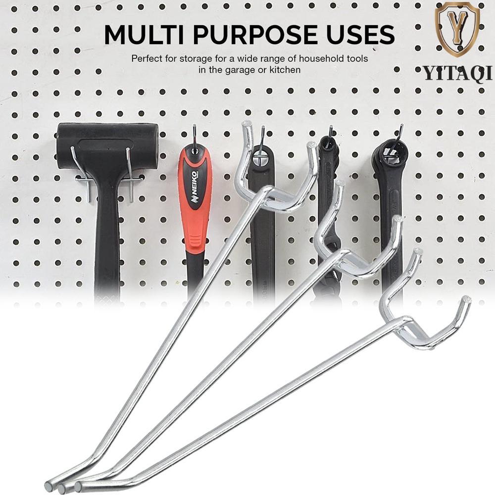 YITAQI Tripod Hook Assortment Lưu trữ tại nhà cho Pegboard Stationary Shop 4 / 6 / 8 Inch Sắp xếp