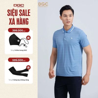 Áo Polo Nam Ngắn Tay DGC Chất Vải Ít Nhăn Nhàu, Nhẹ Thoáng Khí - SAPBD13M-S