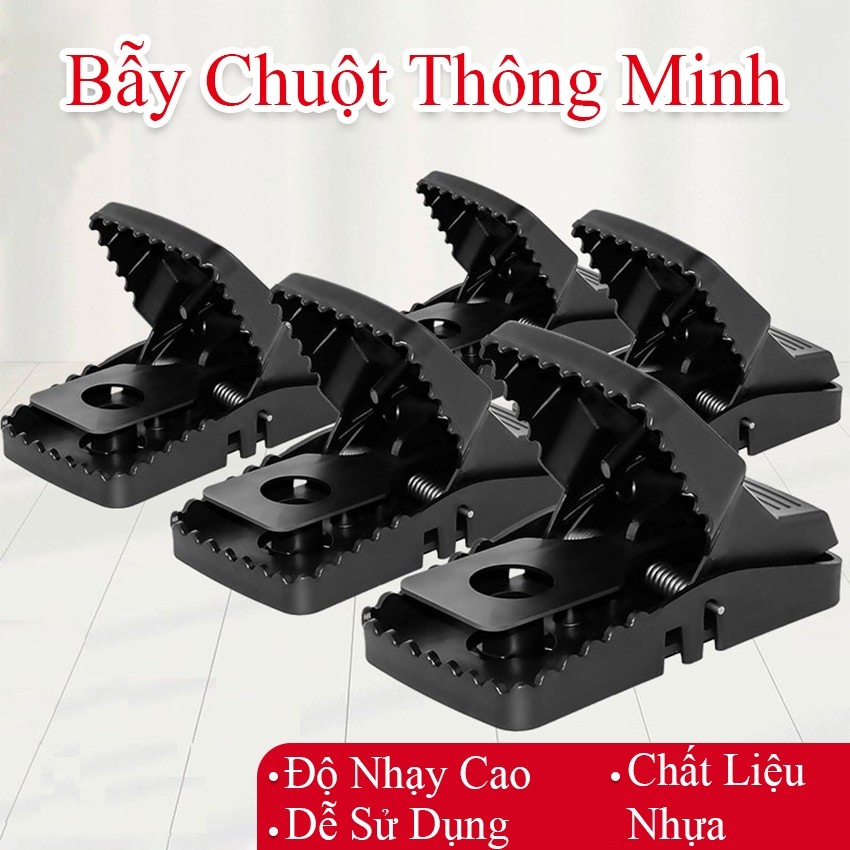Bẫy chuột BTOOL Bẫy chuột thông minh bằng nhựa màu đen siêu nhạy lực gập cực mạnh