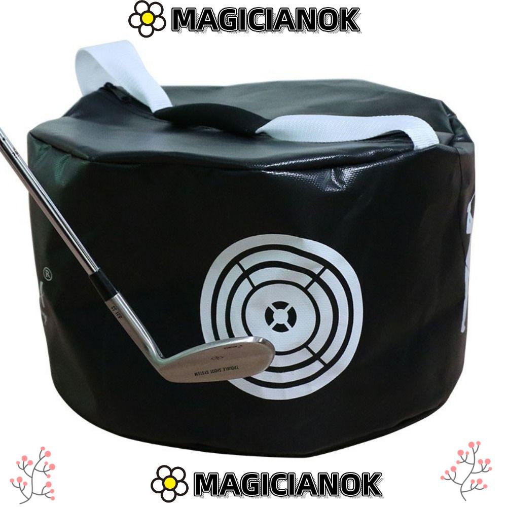 MAGICIANOK Golf Swing Trainer, Swing Training Strike Target Golf Smash Bag, Portable Nhẹ PVC Force T