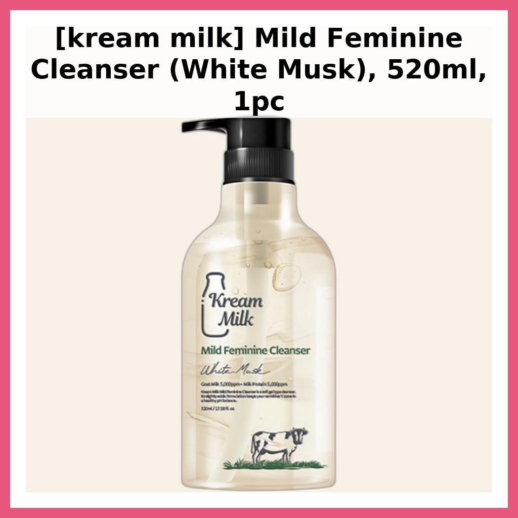[sữa kream] Sữa rửa mặt nữ tính nhẹ (White Musk), 520ml, 1pc / Sữa rửa mặt nữ tính Hàn Quốc của Dear