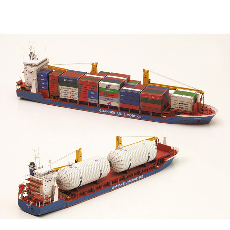 Tàu mô hình giấy Gdansk 1: 400 Ba Lan, QUÀ TẶNG lắp ráp DIY cho trẻ em