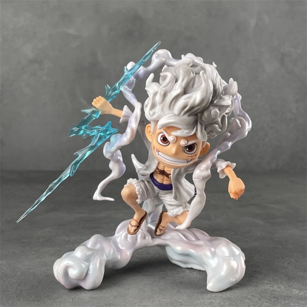 Mô Hình One Piece Luffy Gear 5 SD Nika Thức Tỉnh Tượng Trang Trí 17cm Kèm Hộp