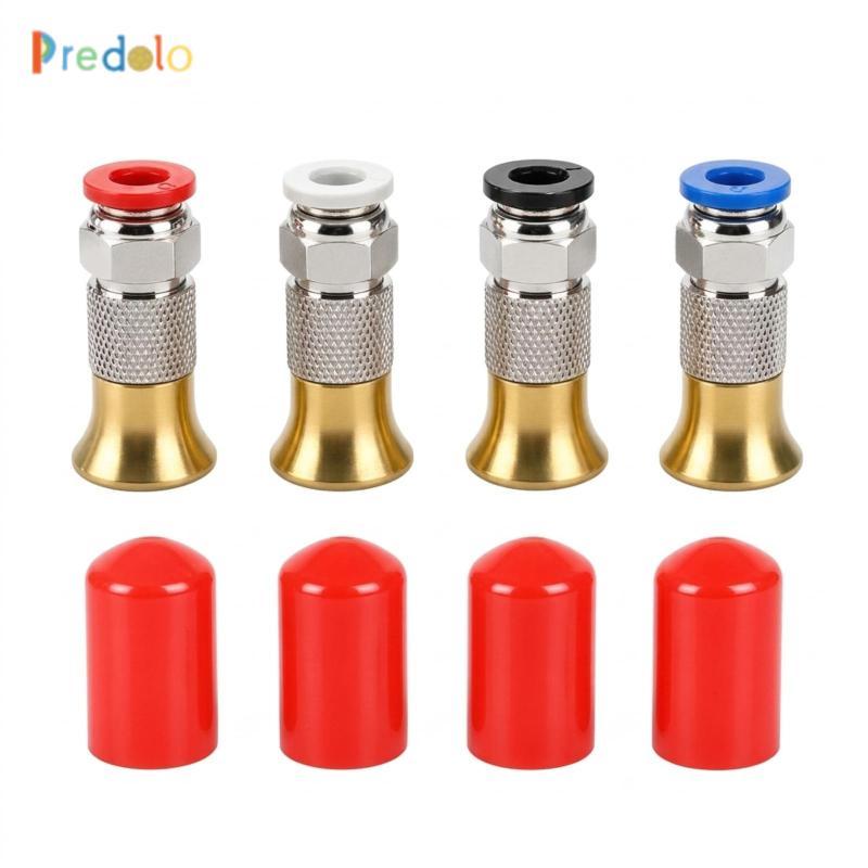 4 Miếng PC4-M6 Lắp Chống Oxy Hóa PC4-M6 Phụ Kiện Đầu Nối Khí Nén Dài Phụ Kiện Nhanh Chắc Chắn
