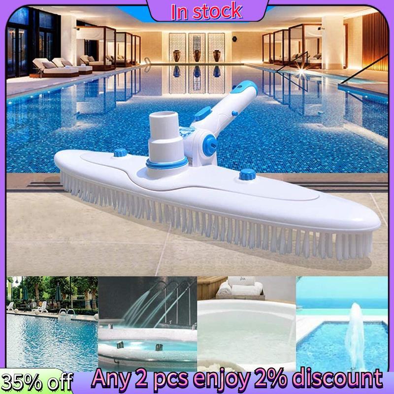 Còn hàng-Swimming Pool Wall Floor Brush Hút chân không Đầu bàn chải làm sạch Tay cầm có thể điều chỉ