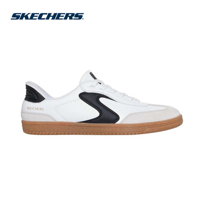 Giày Thể Thao Nữ Skechers Slip-Ins Court Classics Hotshot Perfect Choice - 185412-WBK Air-Cooled Memory Foam