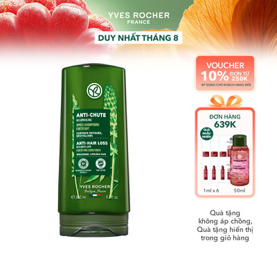 Dầu xả giảm tóc gãy rụng Yves Rocher Anti-Hair Loss With White Lupin Fortifying 200ml