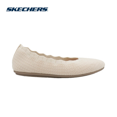 Giày Búp Bê Nữ Skechers Modern Comfort Cleo 2.0 Love Spell - 158343-NAT Air-Cooled Memory Foam