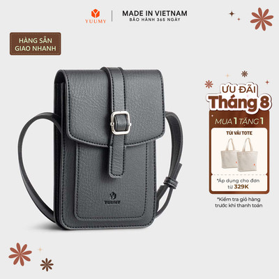 Túi Yuumy (Thời trang nữ mini đựng điện thoại - Túi đeo chéo da Bergen YN248)