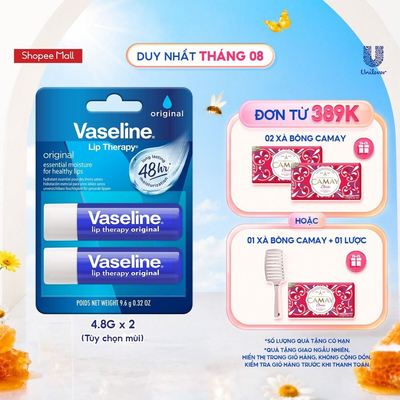 [New 2026] Combo 2 son dưỡng môi Vaseline Lip Stick 4.8g