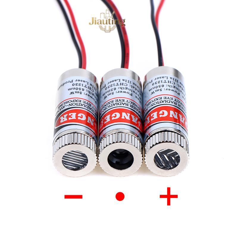 Jiauting 650nm 5mW Red Point / Line / Cross Laser Module Đầu Laser Ống Laser 3v-5v Đầu Laser chấm đư
