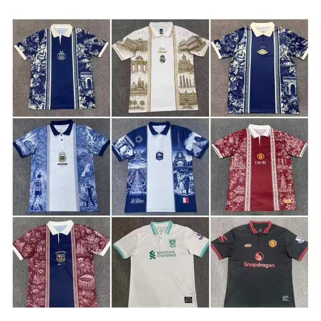 Phiên bản dành cho người hâm mộ: Áo polo 26-27 S ~ 2xL Áo thun nam bóng đá S-2XL