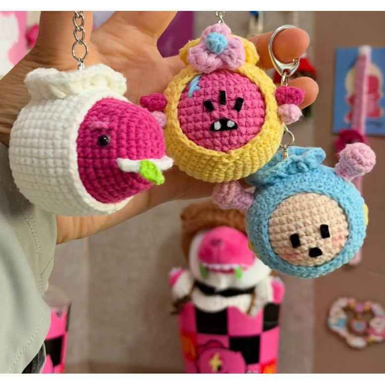 Handmade Quà Tặng Sợi Móc Wang Sutaki Taki Bun Shop diy Chất Liệu Túi Móc Khóa Thành Phẩm Hỗ Trợ Hàn