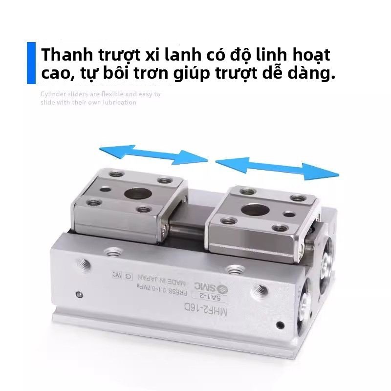 Xi lanh kẹp khí nén SMC MHF2-8D 12D 16D 20DR/2 mỏng chính hãng giao nhanh bán chạy