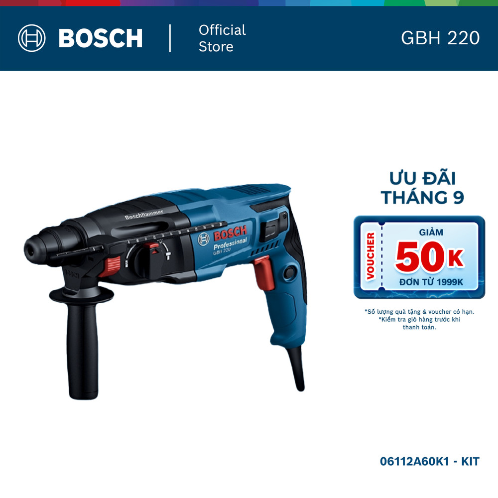 Máy khoan búa Bosch GBH 220 (KIT)