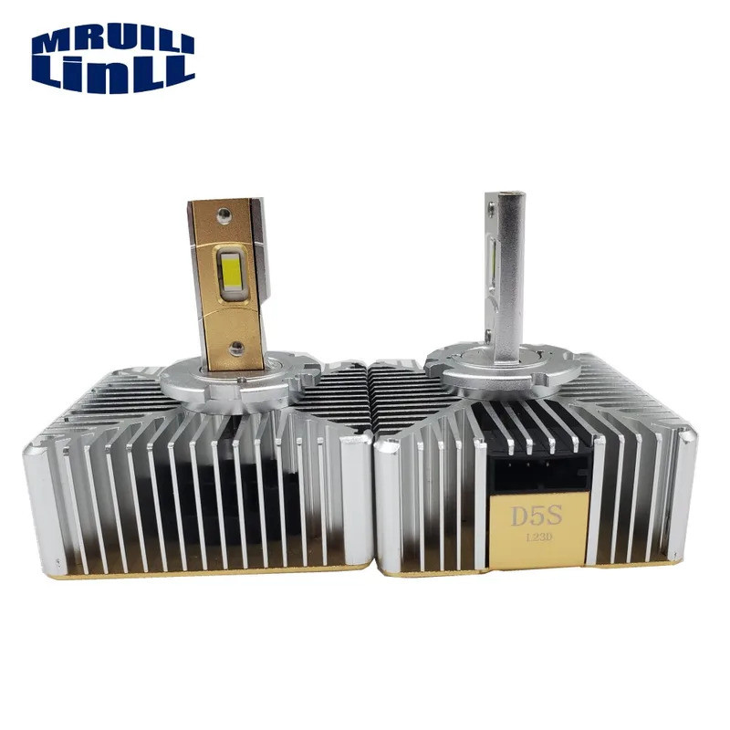 2 Chiếc D5S HID Bóng Đèn XENON BULB HID Ballast Để LED Chip CSP Hai Mặt 12V 55W 6500K 12000LM Chống 