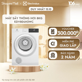 Free giao lắp - Máy sấy thông hơi Electrolux 8kg UltimateCare 300 - Trắng EDV804H3WC