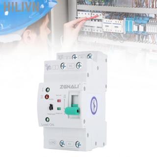 hilivn Mini ATS Tự Động Bằng Tay Chuyển Công Tắc 2P 80A Máy Phát Điện Gia Đình Bộ Chọn Điện Tự Động Kép DIN Rail Mount Siêu Mỏng PV loại