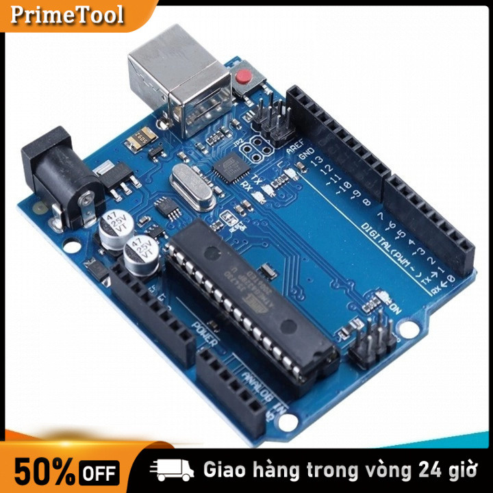 【Ready】Mạch Arduino Uno R3 ATmega328P  - Có Tặng Kèm Cáp