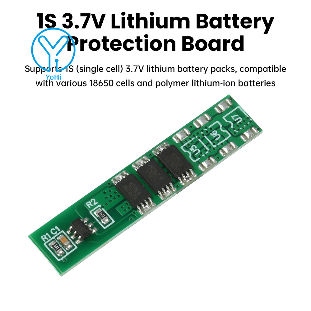 Bảng bảo vệ pin Lithium YoHi 1S 3.7V 3MOS 4MOS 6MOS 18650 Bảng bảo vệ Polymer