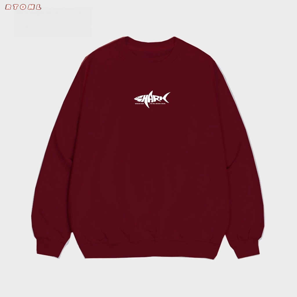 Áo Sweater 2025 Frozen Shark Nỉ Chân Cua lót lông 100% cotton 320gsm Unisex Local Brand RTOML