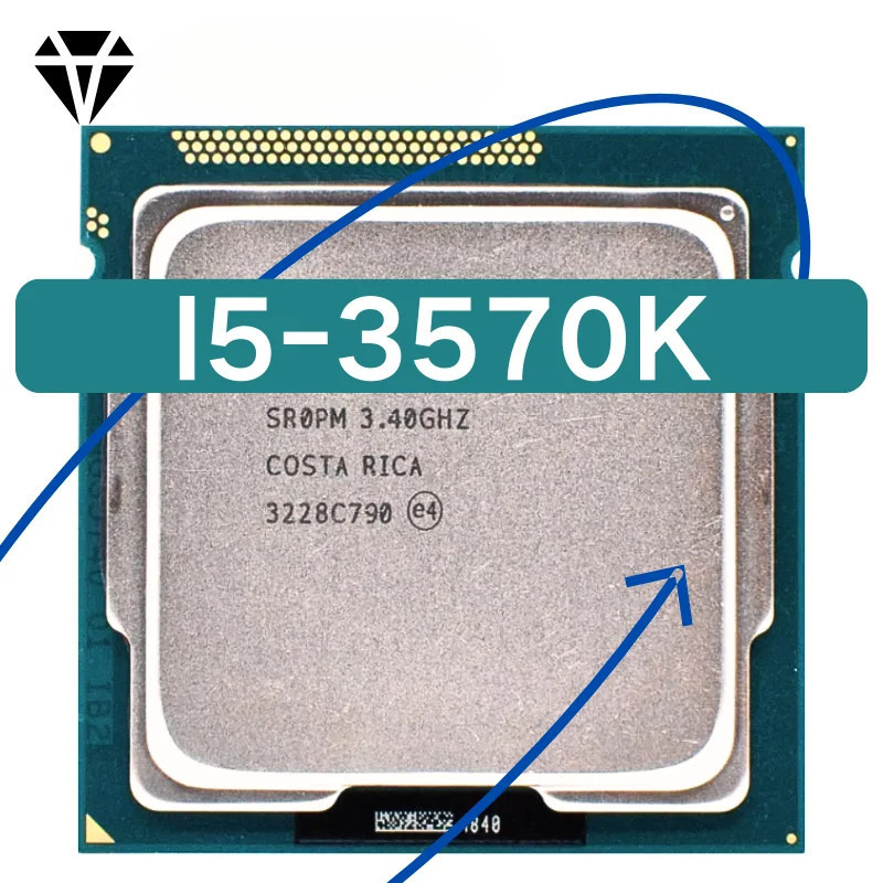 Ổ cắm lõi tứ Intel Core i5-5570K LGA1155 i5 3570K 3.4 GHz 77 W 6M FHNR