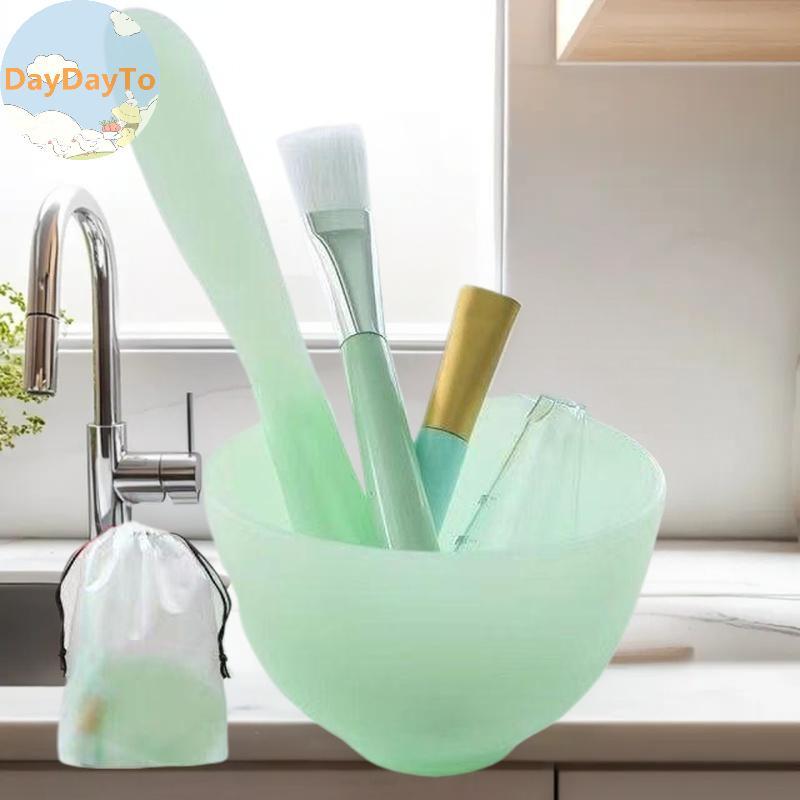 DayDayTo Face Skin Care Tool Set Silicone Facial Mask Brush Beauty Salon Bowl Spoon Mask Mud Film Br