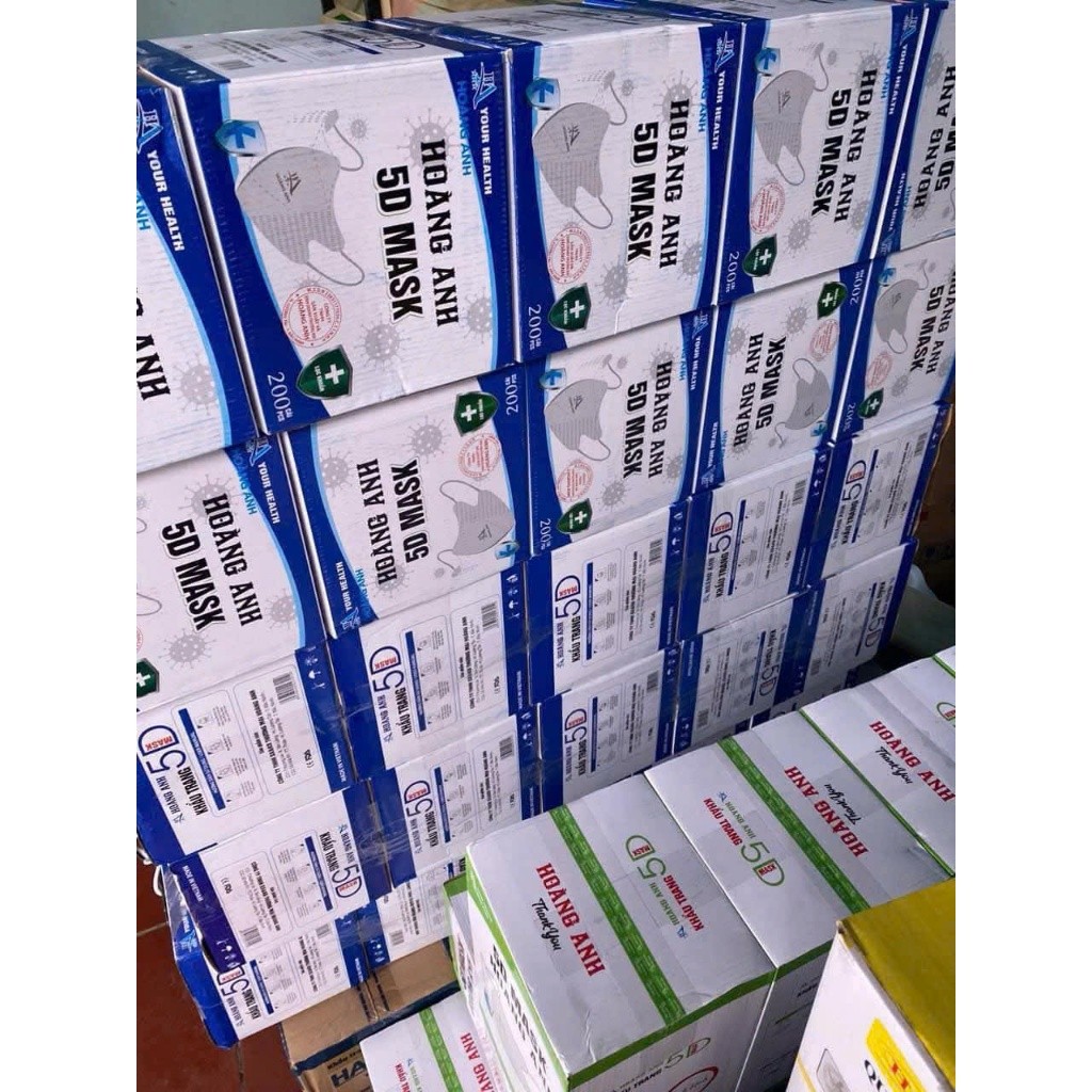 200 chiếc Khẩu trang 5D Hoàng Anh