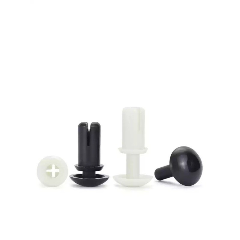 Đinh tán nhựa nylon loại R đen trắng chốt nhựa bo mạch PC kẹp nhựa R2024 R2032 R2040 R2056 R3065 【CL